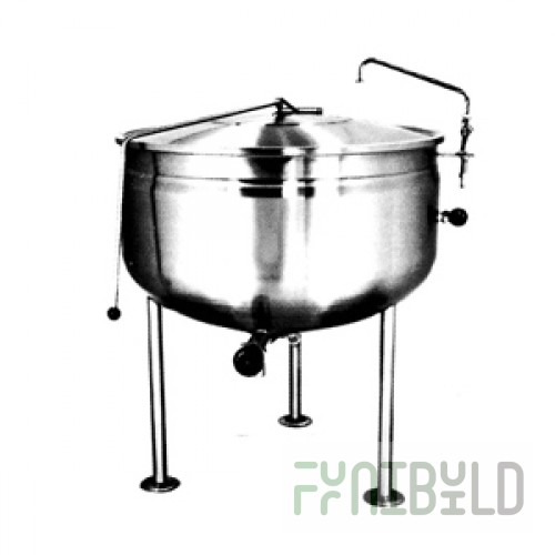 Market Forge F-60LF 60 Gallon Kettle Direct Steam Stationary 316 Stainless Steel