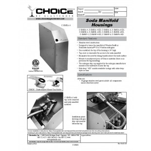 Glastender C-SMHP-4 4 Inch Soda Manifold Housing Stainless Steel Pass Thru