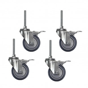 Extra Casters 4-Inch with Threaded Stem Set of 6, Traulsen CLUCACC-64CASTER