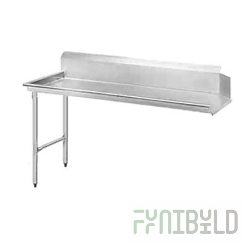 Jackson DTC-S70-24L 24 Inch Left Side Installation Stainless Steel Dishtable Clean