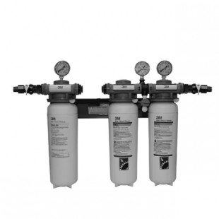 3M DIDF260-CL CARTPAK Water Filtration System with (2) HF60-CL and (1) HF60-S-SR5 Cartridges
