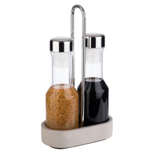 World Tableware APS 40411 Oil & Vinegar Cruet Set 3-piece 5-5/8