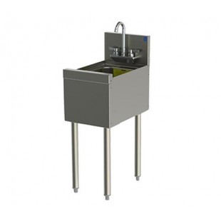 Perlick TS12HS-S1 12 Inch Underbar Hand Sink Unit Splash Mount Faucet Stainless Steel Perlick TS12HS-S1 12 Inch Underbar Hand Sink Unit Splash Mount Faucet Stainless Steel
