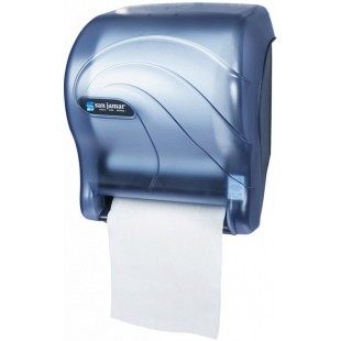 San Jamar T8090TBL 11-3/4 Inch Wall-Mount Touchless Paper Towel Dispenser Blue Plastic San Jamar T8090TBL 11-3/4 Inch Wall-Mount Touchless Paper Towel Dispenser Blue Plastic