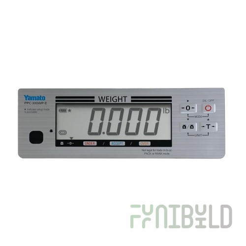 Yamato PPC-300WP-II-4.4 9-1/10 Inch Washdown Portion Control Scale 4.4 Lb Digital Stainless Steel