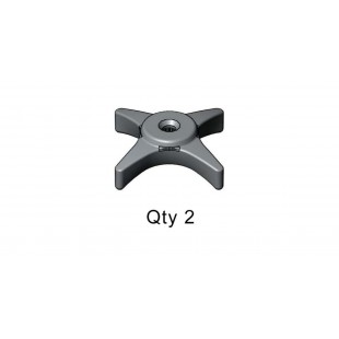 T&S Brass 002521-45M Handle Blank Stainless Steel 4-Arm 2 Packs T&S Brass 002521-45M Handle Blank Stainless Steel 4-Arm 2 Packs
