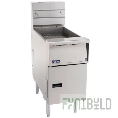 Pitco SELVBNB-14 16 Inch Fryer Match Bread and Batter Cabinet with BNB Dump Station