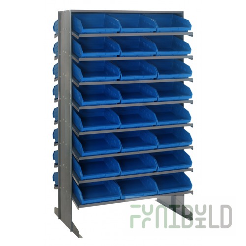 Quantum QPRD-109_BLUE Pick Rack Sloped Double-sided