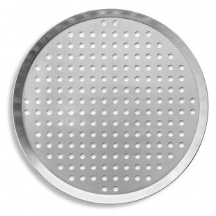 Vollrath PC07PN 7 Inch Perforated Pizza Pan 14 Gauge Aluminum Press Cut