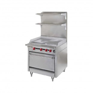 American Range HD36-CRB-1_NAT 36 Inch Gas Range with Charbroiler 130000 BTU