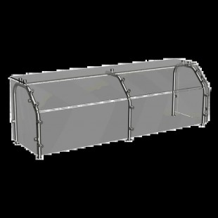 Atlas Metal CSG-3ASG 49-1/2 Inch Adjustable Front Sneeze Guard Atlas Metal CSG-3ASG 49-1/2 Inch Adjustable Front Sneeze Guard
