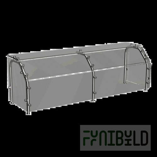 Atlas Metal CSG-3ASG 49-1/2 Inch Adjustable Front Sneeze Guard