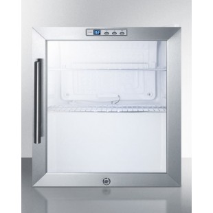Summit SCR215LBICSS 17 Inch Compact Beverage Refrigerator 1.7 Cuft Stainless Steel Summit SCR215LBICSS 17 Inch Compact Beverage Refrigerator 1.7 Cuft Stainless Steel