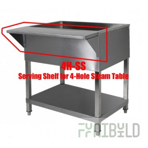 Klinger's Trading 3HSS Serving Shelf Stainless Steel 47-1/2
