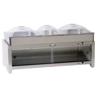 Cadco WTBS-4N-HD-SS 45 Inch Buffet Warmer countertop with stainless steel construction Cadco WTBS-4N-HD-SS 45 Inch Buffet Warmer countertop with stainless steel construction