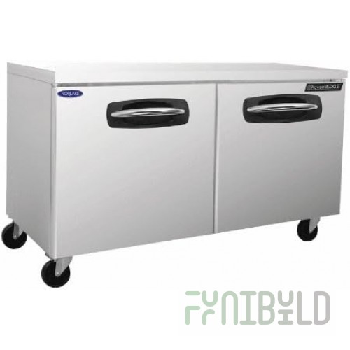 Nor-Lake NLUR60 60 Inch Two-section Undercounter Refrigerator 15.9 Cu Ft