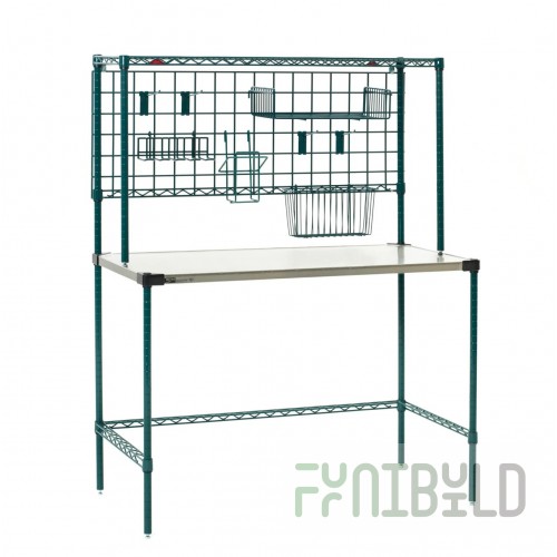 Metro SMSP2448NK3 48 Inch Super Erecta Prep Station with SmartWall System Stainless Steel