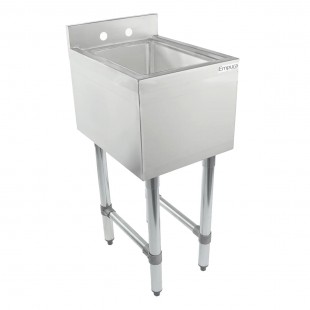 Empura Stainless EB1B101410LR 36 Inch Underbar Sink with 1 Bowl and Drainboards