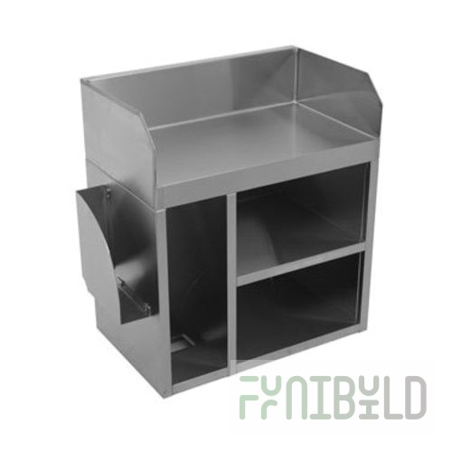 Glastender WS24 24 Inch Wait Station Stainless Steel with Marine Edge