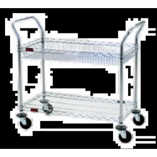Eagle WBC1836C-1B1W-X 40 Inch Utility Cart with 2 Shelves Metal Construction