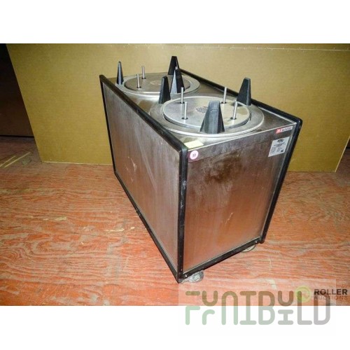APW Wyott ML2-12 33 Inch Lowerator Dish Dispenser Mobile Stainless Steel with Self-elevating Tubes