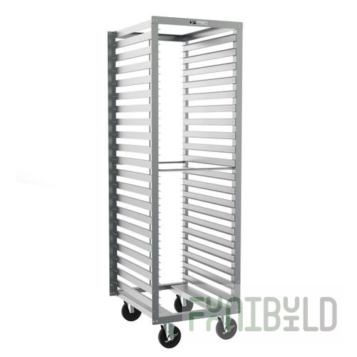 Metro RD13NA120 Mobile Bun Pan Rack 18 Inch x 26 Inch Aluminum with Pan Stop