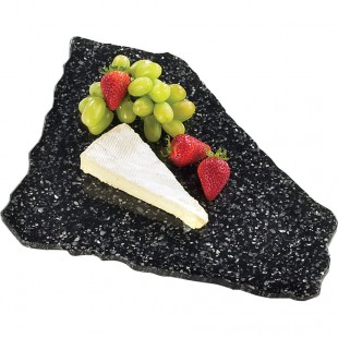 Cal Mil 127-31 15 Inch Serving Board Simulated Stone Black Ice Cal Mil 127-31 15 Inch Serving Board Simulated Stone Black Ice