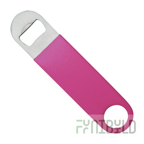 Bar Maid/Glass Pro CR-1277PR Bottle Opener Paddle Style Pink Rubberized