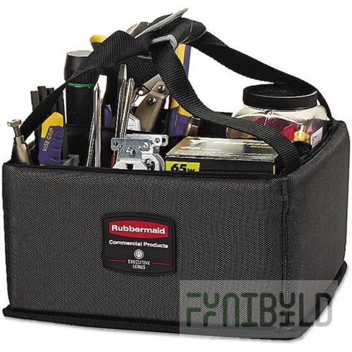 Rubbermaid Commercial Products 1902459 10 Inch Caddy for Executive Quick Cart Dark Gray with Teflon fabric protector