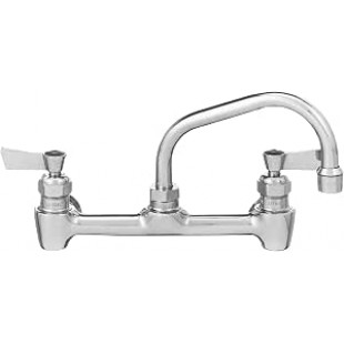 Fisher 64785 8 Inch Backsplash Mount Faucet with Brass Construction