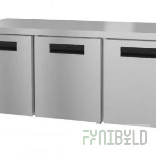 Hoshizaki UR72A-01 72 Inch Three Section Undercounter Refrigerator 21.25 cu ft Stainless Steel