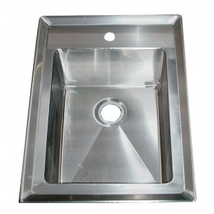 Winholt WS-DIS-ME-1114 14 Inch Drop-In Sink Gooseneck Faucet Stainless Steel