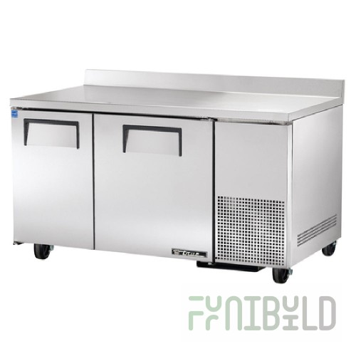 True Refrigeration TWT-60-32-HC~SPEC3 60 Inch Deep Work Top Refrigerator 2 Section with Lock