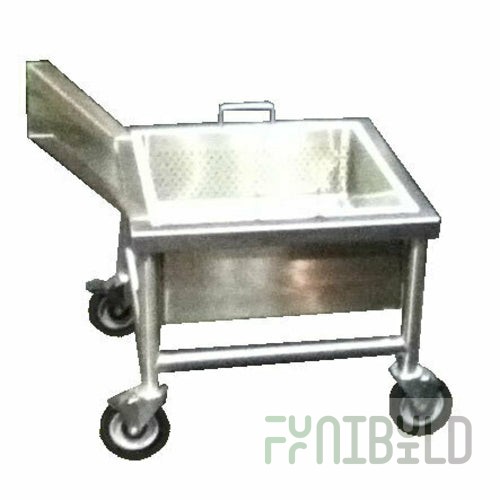 Winholt WS1T-SS2020-8-MLC 24 Inch Soak Sink with Silver Chute Stainless Steel Mobile