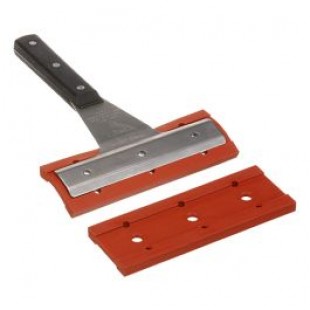 Prince Castle 233-71AG 12 Inch Grill Scraper Grooved Rubber Edge