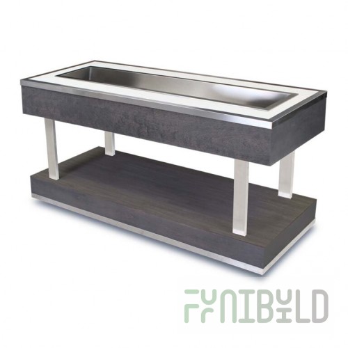 Forbes Industries F30-5154-8 84-1/2 Inch Buffet Station with Scratch Resistant Shelves