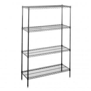 Norlake SSG56-3 72 Inch Green-Kote 3-Tier Shelving Unit Wire Storage Norlake SSG56-3 72 Inch Green-Kote 3-Tier Shelving Unit Wire Storage