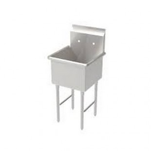 GSW USA SH24301P 30 Inch Prep Sink One Compartment Stainless Steel with Strainer