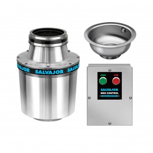 Salvajor 500-CA-MSS-PP 6-1/2 Inch Disposer With Cone Assembly Electric Aluminum