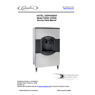 Cornelius CHD30 30 Inch Ice Dispenser Self-contained Push Button 180 Lb Bin Cornelius CHD30 30 Inch Ice Dispenser Self-contained Push Button 180 Lb Bin