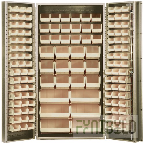 Quantum QSC-BG-36S-38CL 36 Inch Heavy-Duty Storage Cabinet with Bins