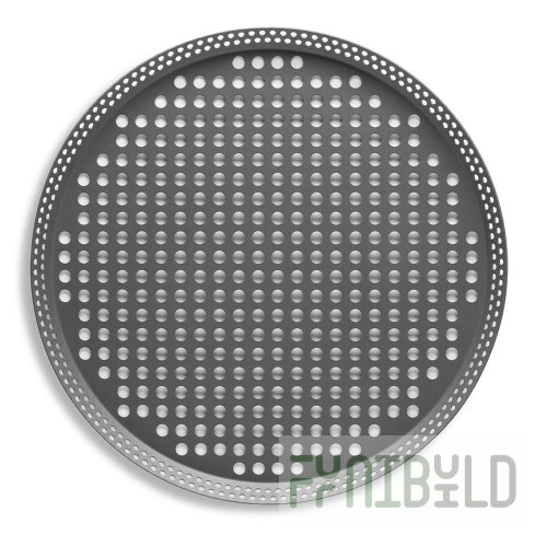 Vollrath PC12FPHC 12 Inch Perforated Pizza Pan Press Cut Aluminum