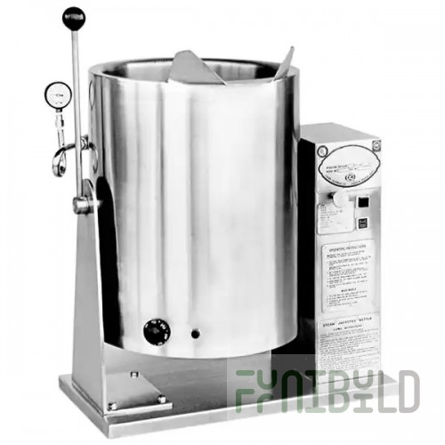 AccuTemp ALTEH-10MV 10 Gallon Electric Tilting Kettle Mixer 316 Stainless Steel