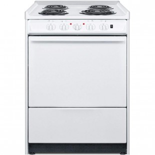 Summit WEM610R 24 Inch Electric Range 2.92 Cu Ft Oven Capacity with 4 Burners
