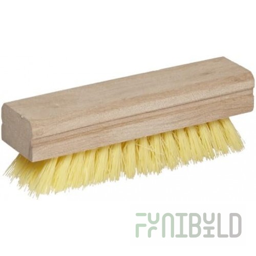 Carlisle 4550042 1-1/2 Inch x 5 Inch Hand and Nail Brush Hardwood Polypropylene Off White