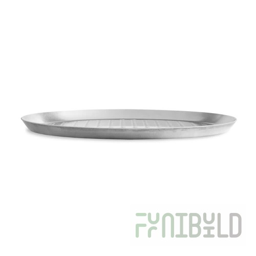 Vollrath PC08PN 8 Inch Perforated Pizza Pan 14 Gauge Aluminum with Press Cut