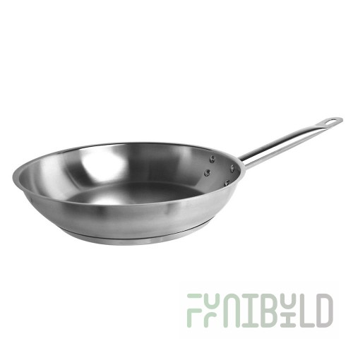 Thunder Group SLSFP4009 9-1/2 Inch Fry Pan Stainless Steel Dishwasher Safe