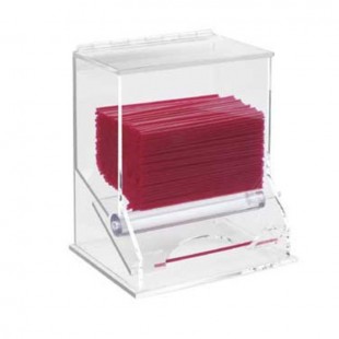 Cal Mil 296 6-1/2 Inch Clear Acrylic Stir-Stick and Milk Straw Dispenser