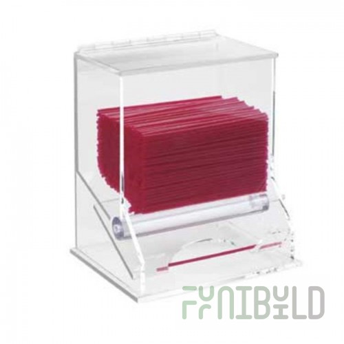 Cal Mil 296 6-1/2 Inch Clear Acrylic Stir-Stick and Milk Straw Dispenser