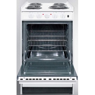 Summit WEM110R 20 Inch Electric Range with 2.46 Cu Ft Oven Capacity Summit WEM110R 20 Inch Electric Range with 2.46 Cu Ft Oven Capacity